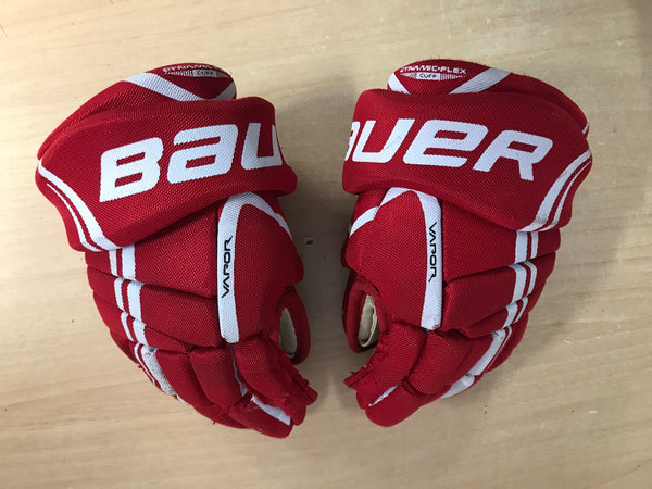Hockey Gloves Child Size 9 inch Bauer Vapor Red  Excellent