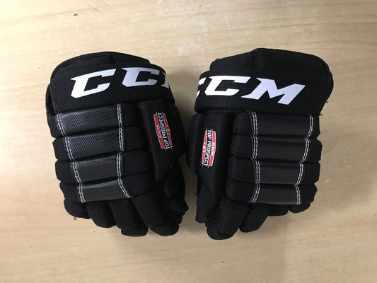 Hockey Gloves Child Size 9 inch CCM Black White As New Excellent