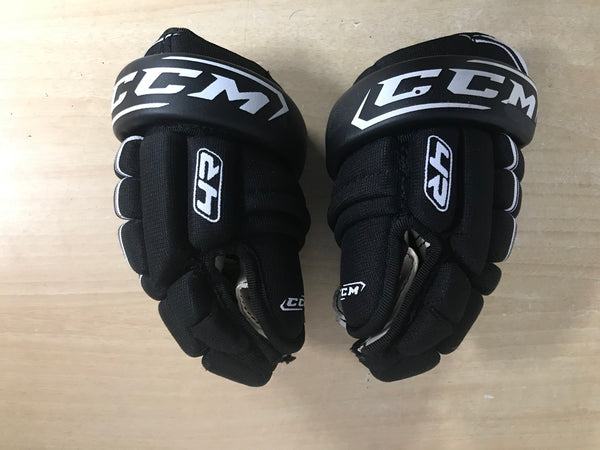 Hockey Gloves Child Size 8-9 inch CCM Black White New Demo Model