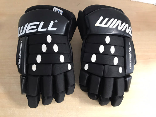 Hockey Gloves Men's Size 13 inch Winnwell Black Excellent