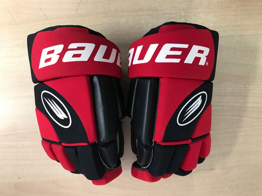 Hockey Gloves Men's Size 14 inch Bauer Impact Black Red