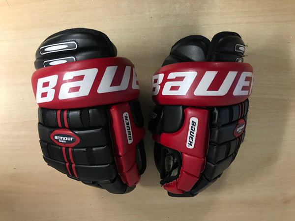 Hockey Gloves Men's Size 14 inch Bauer Supreme 2000 Black Red