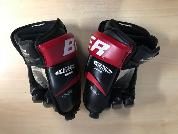 Hockey Gloves Men's Size 14 inch Bauer Supreme 2000 Black Red