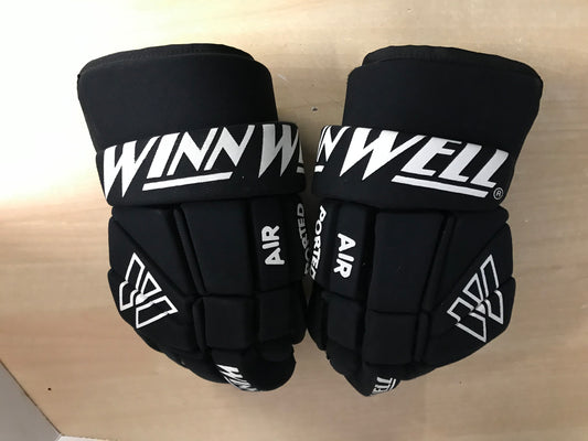 Hockey Gloves Men's Size 14 inch Winnwell Black Excellent