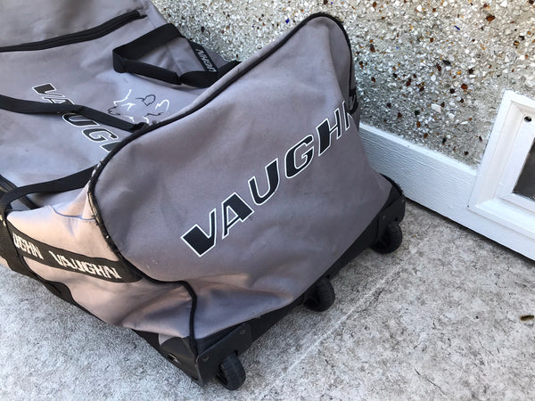 Hockey Goalie Bag Senior Vaughn Grey On Wheels Minor Wear