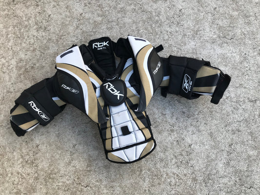 Hockey Goalie Chest Shoulder Pad Child Size Youth Large RBK Minor Wear Complete
