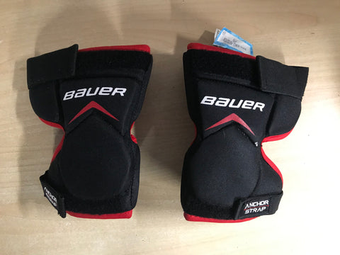 Hockey Goalie Knee Protectors Youth Age 4-7 As New Bauer Vapor X900 Black Red PT 3440
