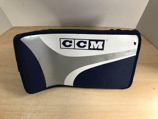 Hockey Goalie Street Hockey Men Senior CCM Blocker Blue White Grey Excellent