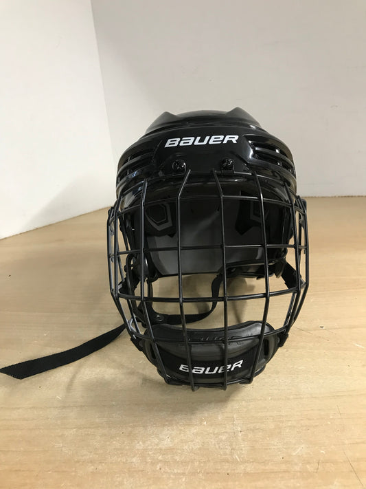 Hockey Helmet Child Size Medium Age 6-8 Bauer IMS5.0 Black With Cage Expires Dec 2025 New Demo Model