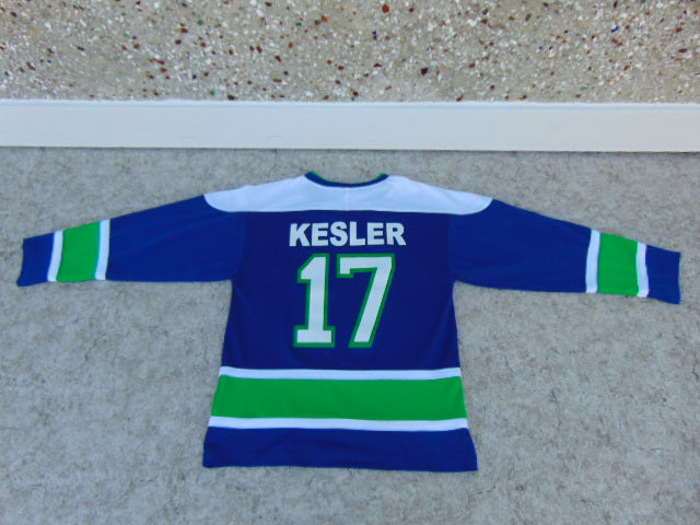 Hockey Jersey Child Size 14-16 NHL Vancouver Canucks Kesler Blue  As New