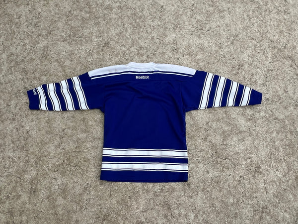 Hockey Jersey Child Size 4-7 Reebok Toronto Maple Leaf Blue White As New
