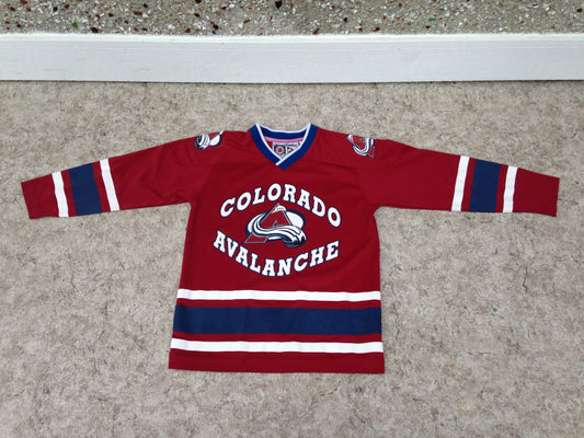 Hockey Jersey Child Size 8 Colorado Avalanche Excellent