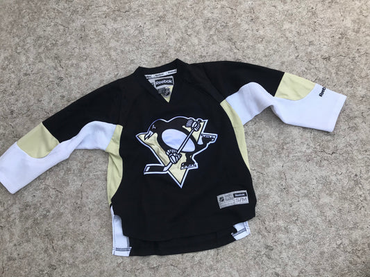 Hockey Jersey Child Size 6-8 Junior Small Reebok Pittsburg Penguins Minor Wear CB9437