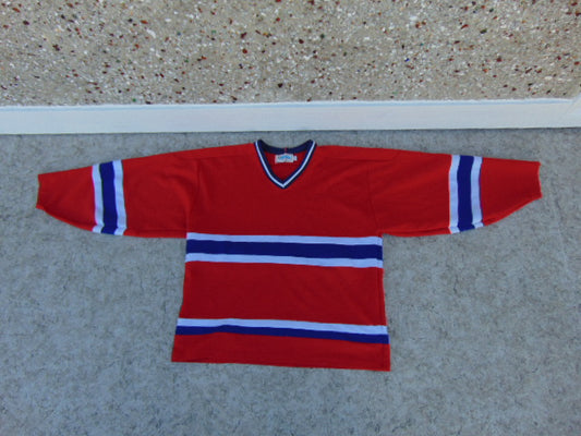 Hockey Jersey Men's Size XX Large Red White Blue Practice Jersey New Demo Model