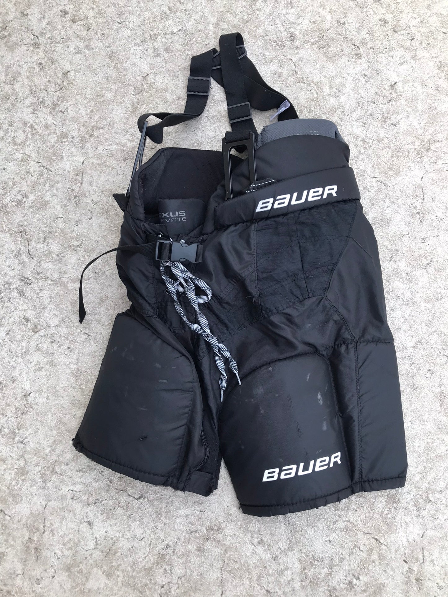 Hockey Pants Child Size Junior Large Bauer Nexus With Suspenders Minor Wear