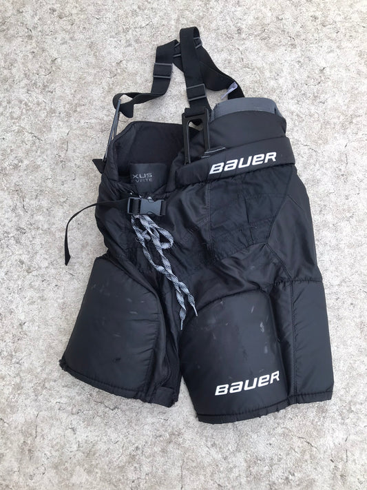 Hockey Pants Child Size Junior Large Bauer Nexus With Suspenders Minor Wear