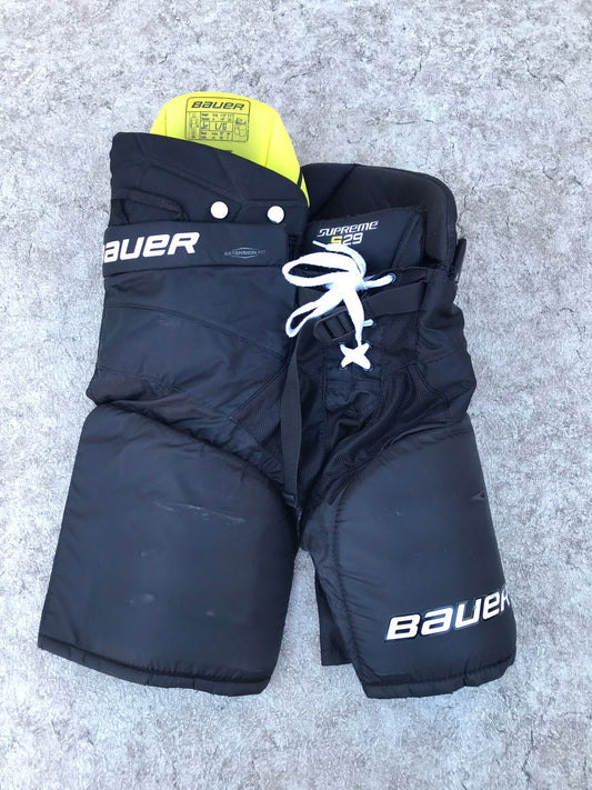 Hockey Pants Child Size Junior Large Bauer Supreme Thermo Black Lime Excellent