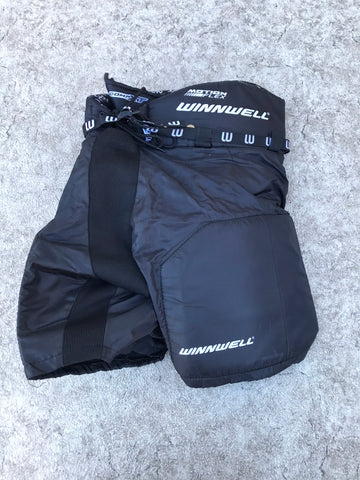 Hockey Pants Child Size Junior Medium Winnwell XT Spine Guard Black Excellent