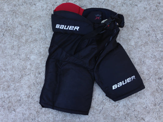 Hockey Pants Child Size Junior Small Bauer Vapor Black Red Excellent