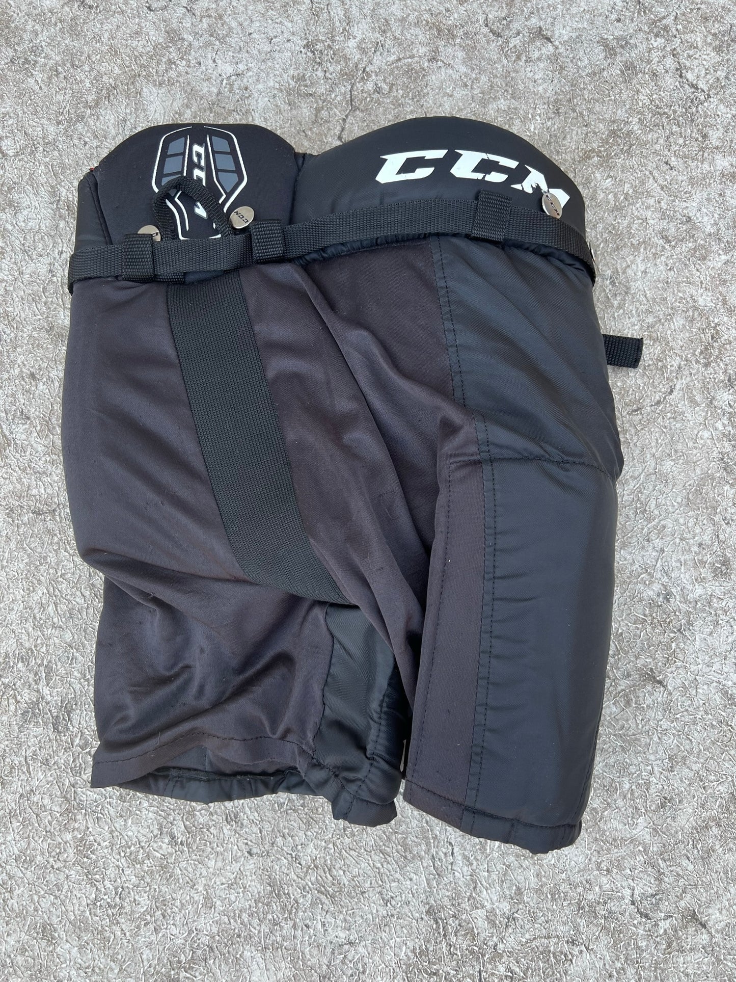 Hockey Pants Child Size Y Large CCM Black Red Excellent