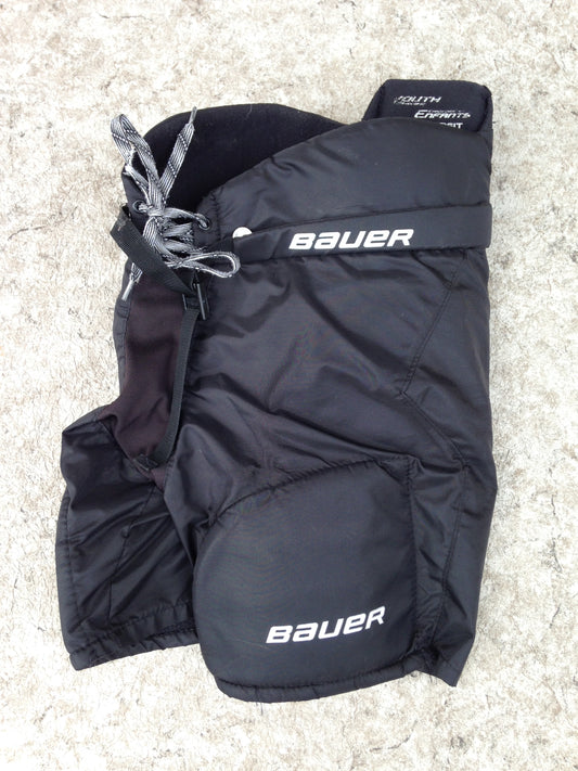 Hockey Pants Child Size Youth Large Bauer Nexus Black Excellent