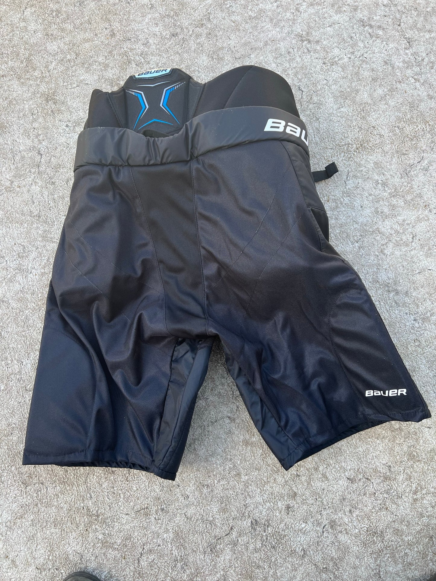 Hockey Pants Men's Size X Large Bauer Black Blue Like New