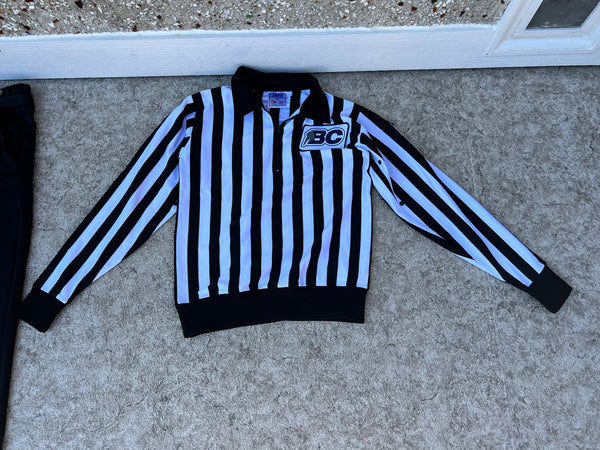 Hockey Referee Officiating B.C. Jersey and Pants Uniform CCM Adult X Small - Small As New Pants Are Hemmed and Can Come Down Excellent