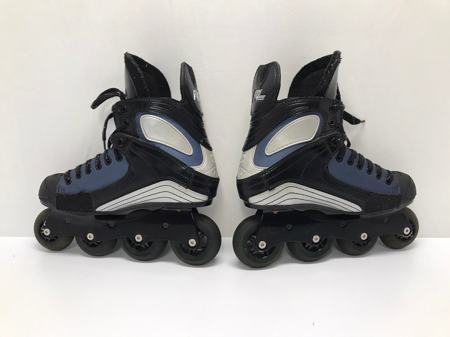 Hockey Roller Hockey Skates Men's Size 8 Shoe Size Mission Black Blue Excellent