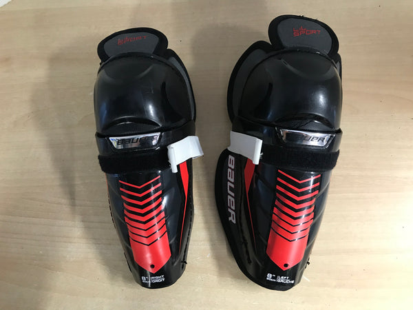 Hockey Shin Pads Child Size 8 inch Bauer Lil Sport New Demo Model