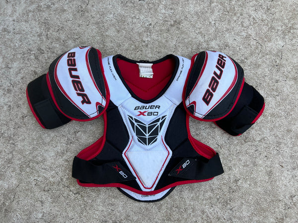 Hockey Shoulder Chest Pad Child Size Junior Large Bauer Vapor X 80 Age 10-12 Excellent Quality