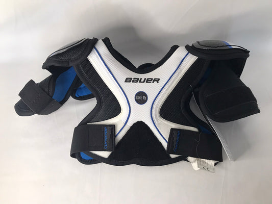 Hockey Shoulder Chest Pad Child Size Y Small 4-5 White Blue New With Tags