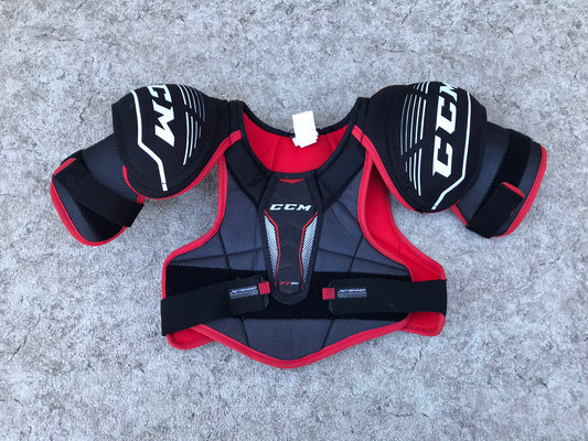 Hockey Shoulder Chest Pad Men's Size Medium CCM Jetspeed Back Red Excellent As New