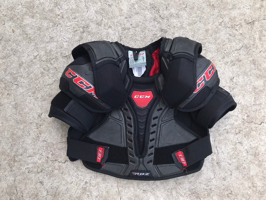 Hockey Shoulder Chest Pad Men's Size Small CCM RBZ Black Red As New