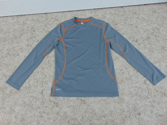 Hockey Base Layer Long Johns Shirt Child Size Junior 10-12 Grey