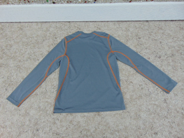 Hockey Base Layer Long Johns Shirt Child Size Junior 10-12 Grey