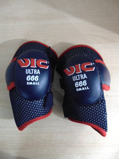 Hockey Elbow Pads Men's Size Small Red Navy Excellent