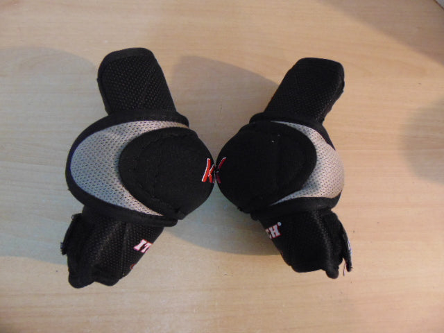 Hockey Elbow Pads Child Size Junior Large  Itech Black Red Excellent