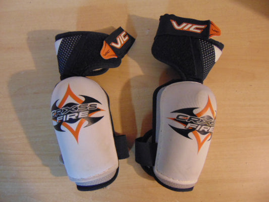 Hockey Elbow Pads Child Size Junior Large Vic White Blue