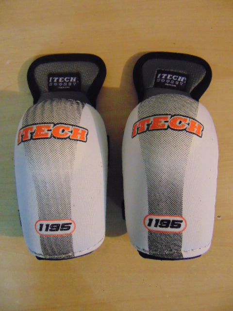 Hockey Elbow Pads Child Size Junior Small 6-8 Itech White Grey