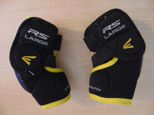 Hockey Elbow Pads Child Size Youth Large Age 5-6 Black Yellow