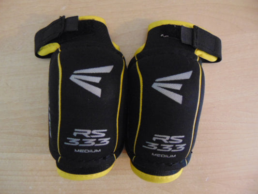 Hockey Elbow Pads Child Size Youth Medium 4-6 Easton Black Yellow