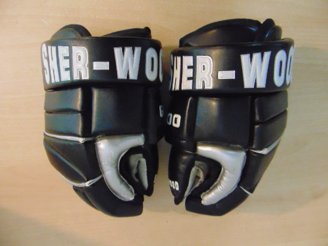 Hockey Gloves Men's Size 13 inch Sherwood Black White Excellent