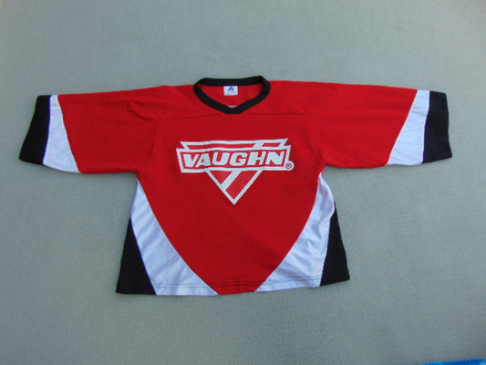 Hockey Goalie Jersey Child Size Youth Large Vaughn Red White Black Age 6