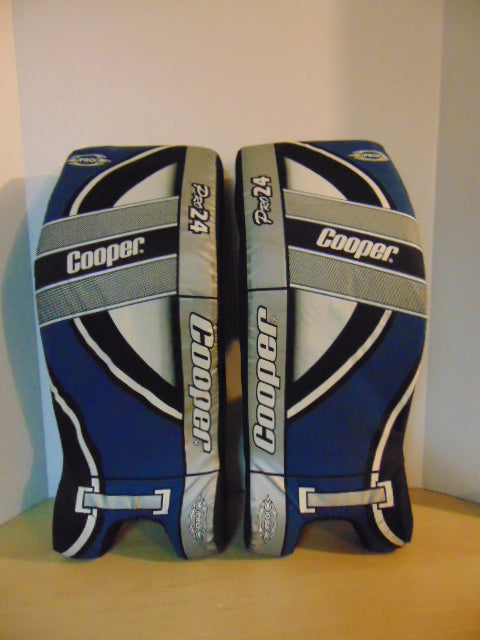 Hockey Goalie Street Hockey 24 inch Child Pads Cooper Denim Blue Grey Excellent