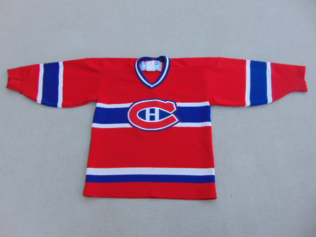 Hockey Jersey Child Size 12-24 Month Reebok Montreal Canadien Red Blue New Demo Model