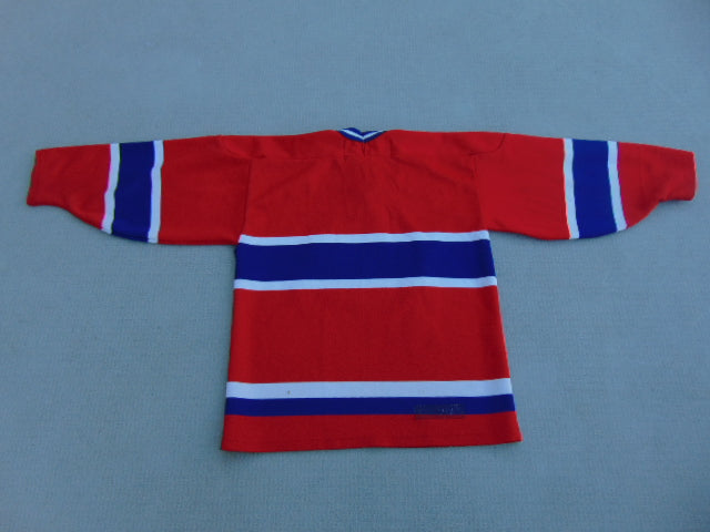 Hockey Jersey Child Size 12-24 Month Reebok Montreal Canadien Red Blue New Demo Model