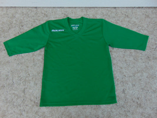 Hockey Jersey Child Size 5-6 Bauer Practice Green New Demo Model