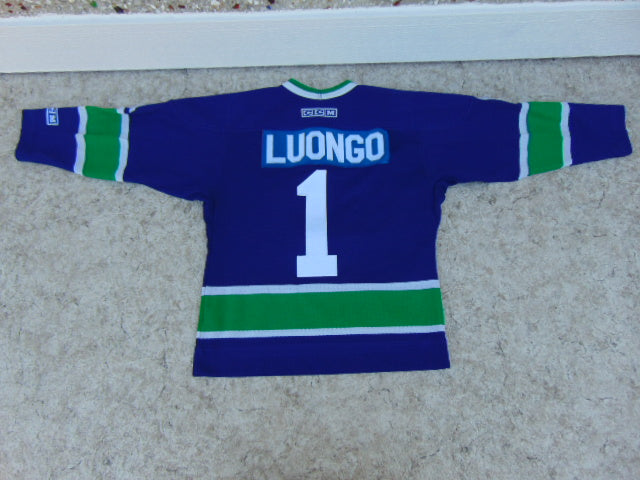 Hockey Jersey Child Size 6-8 Vintage Vanouver Canucks Luongo