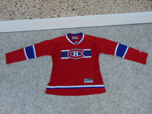 Hockey Jersey Child Size 6-7 Reebok Montreal Canadiens Minor Wear