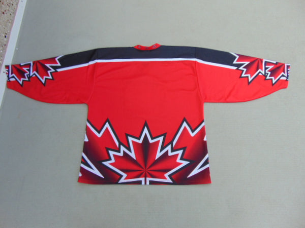 Hockey Jersey Men's Size X Large Proudly Canadian Red White Black New Demo Model